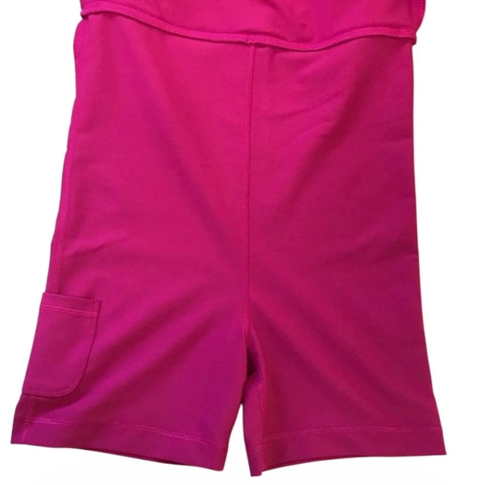 Sage Collective Raspberry Pink Athletic Mini Dress with White Trim - Picture 6 of 7